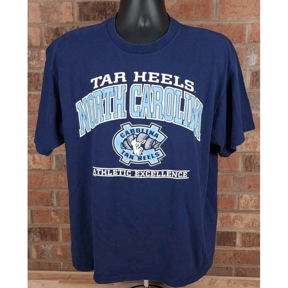 North Carolina UNC Tar Heels Lee Sport USA Graphic TShirt Large Vintage 90s